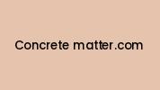 Concrete-matter.com Coupon Codes