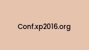 Conf.xp2016.org Coupon Codes