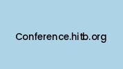 Conference.hitb.org Coupon Codes