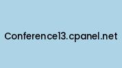 Conference13.cpanel.net Coupon Codes