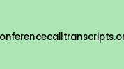 Conferencecalltranscripts.org Coupon Codes