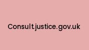 Consult.justice.gov.uk Coupon Codes