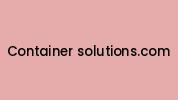 Container-solutions.com Coupon Codes