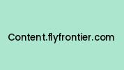Content.flyfrontier.com Coupon Codes