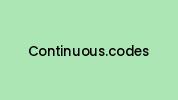 Continuous.codes Coupon Codes