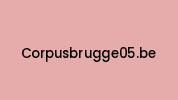 Corpusbrugge05.be Coupon Codes