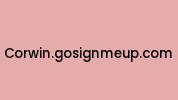 Corwin.gosignmeup.com Coupon Codes
