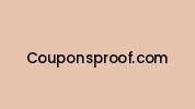 Couponsproof.com Coupon Codes