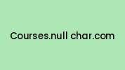 Courses.null-char.com Coupon Codes