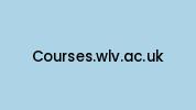 Courses.wlv.ac.uk Coupon Codes