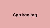 Cpa-iraq.org Coupon Codes