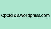 Cpbialois.wordpress.com Coupon Codes