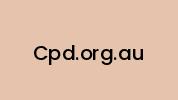 Cpd.org.au Coupon Codes