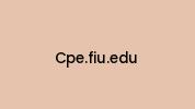 Cpe.fiu.edu Coupon Codes