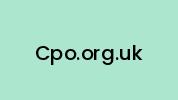 Cpo.org.uk Coupon Codes