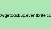 Cpwgetbackup.eventbrite.com Coupon Codes