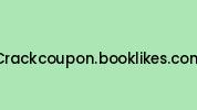 Crackcoupon.booklikes.com Coupon Codes