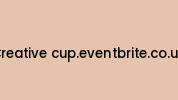 Creative-cup.eventbrite.co.uk Coupon Codes