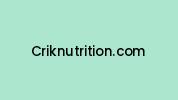 Criknutrition.com Coupon Codes