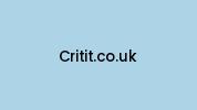 Critit.co.uk Coupon Codes