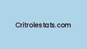 Critrolestats.com Coupon Codes