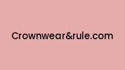 Crownwearandrule.com Coupon Codes