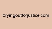 Cryingoutforjustice.com Coupon Codes
