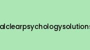 Crystalclearpsychologysolutions.com Coupon Codes