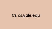 Cs-cs.yale.edu Coupon Codes