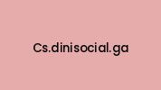 Cs.dinisocial.ga Coupon Codes