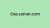 Csa.canon.com Coupon Codes