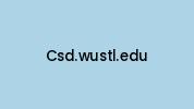 Csd.wustl.edu Coupon Codes