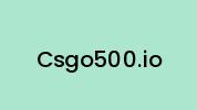 Csgo500.io Coupon Codes