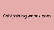 Cshtraining.webex.com Coupon Codes