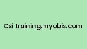 Csi-training.myobis.com Coupon Codes