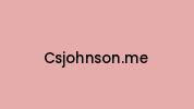 Csjohnson.me Coupon Codes