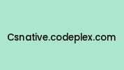 Csnative.codeplex.com Coupon Codes