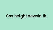 Css-height.newsin.tk Coupon Codes