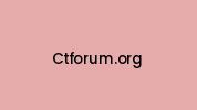 Ctforum.org Coupon Codes