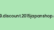 Ctu9.discount.2015japanshop.com Coupon Codes