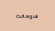 Cufi.org.uk Coupon Codes