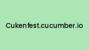 Cukenfest.cucumber.io Coupon Codes