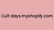 Cult-days.myshopify.com Coupon Codes