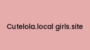 Cutelola.local-girls.site Coupon Codes