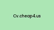 Cv.cheap4.us Coupon Codes