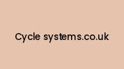 Cycle-systems.co.uk Coupon Codes