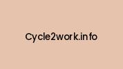 Cycle2work.info Coupon Codes