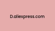 D.aliexpress.com Coupon Codes