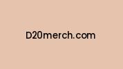 D20merch.com Coupon Codes