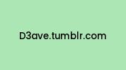 D3ave.tumblr.com Coupon Codes